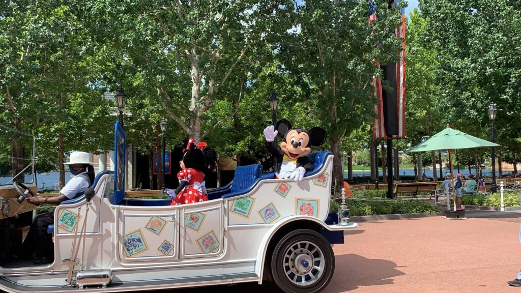 Characters at Epcot - Disney Over 50